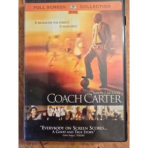 Coach Carter (DVD, 2005, Full Screen Collection), Samuel L Jackson, Fair Cond